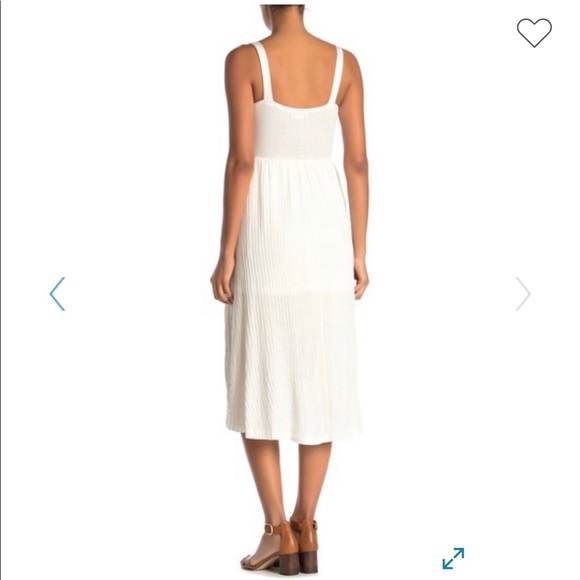 Brand New CHANCE cream midi Spring Dress Med - Picture 2 of 4